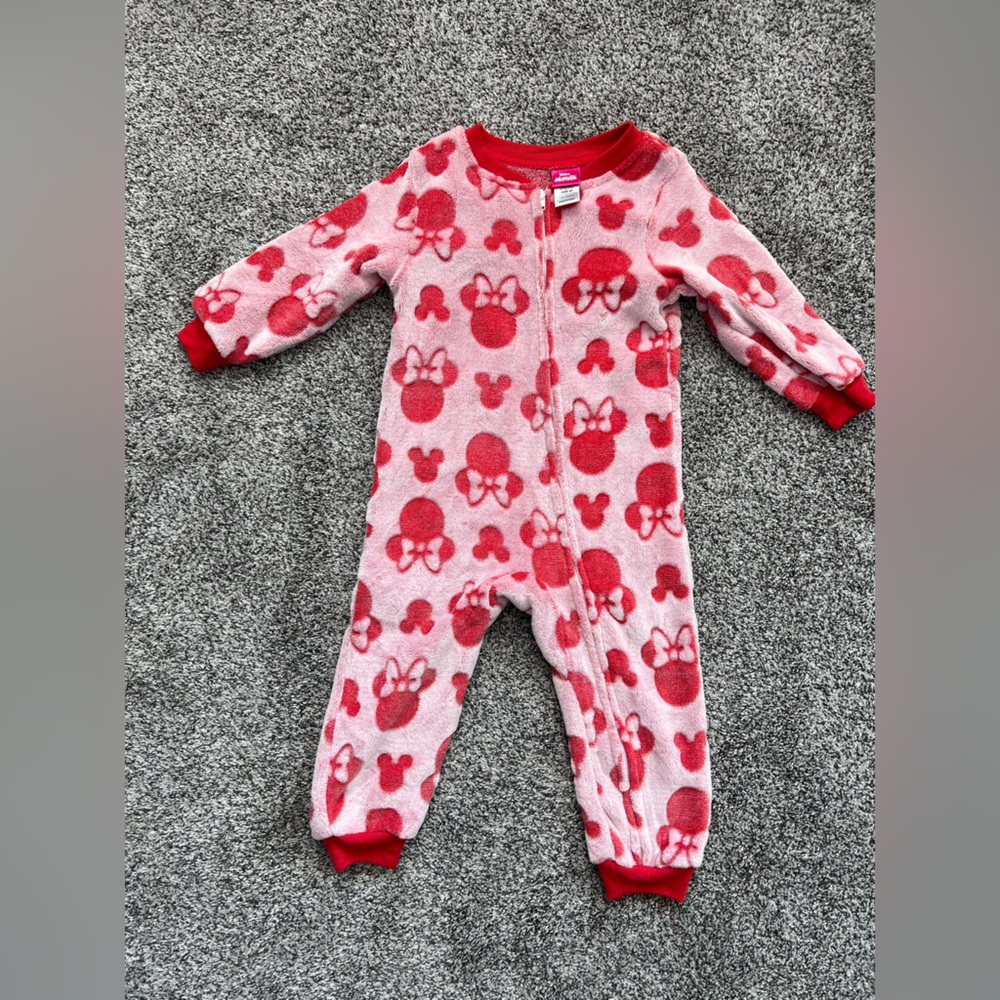 Minnie Mouse Fleece Zipper Toddler Pajamas
